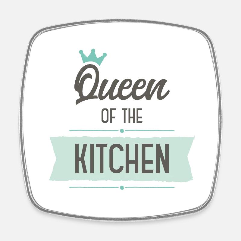 Cook - Square fridge magnet - white