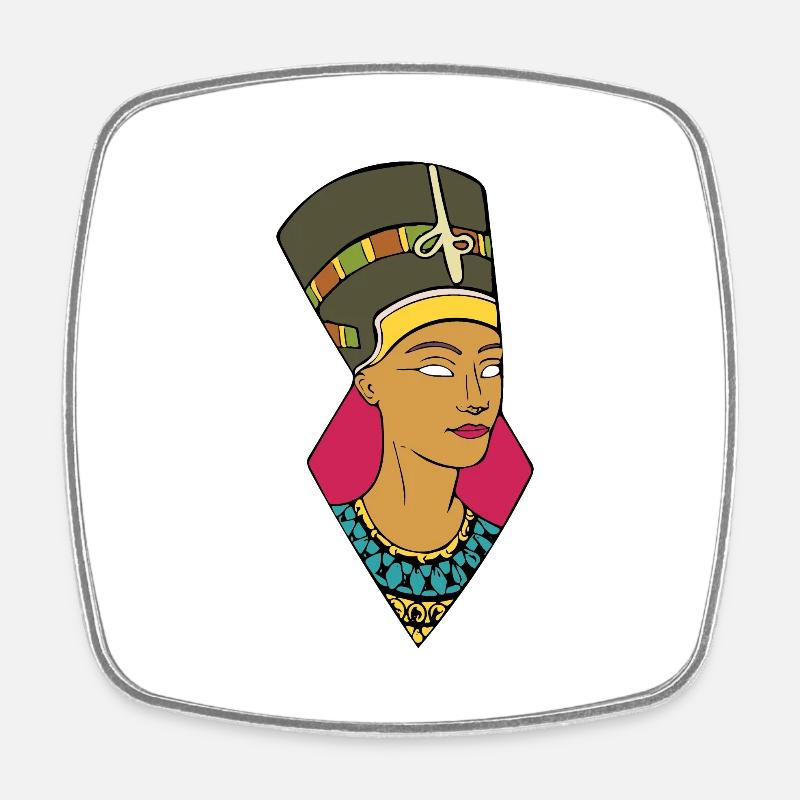 Cleopatra - Magnet carré - blanc