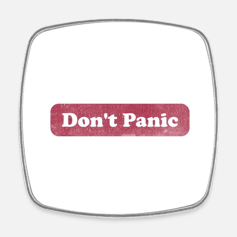 Do not Panic - Hitchhiker - Square fridge magnet - white