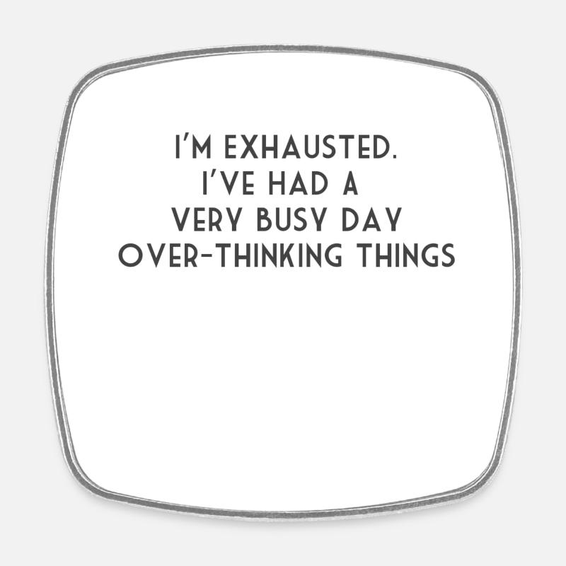 ADHD - Square fridge magnet - white