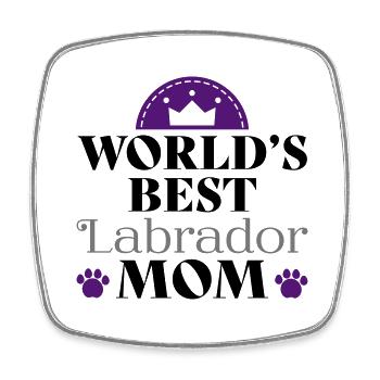 Labrador - Square fridge magnet - white - Front