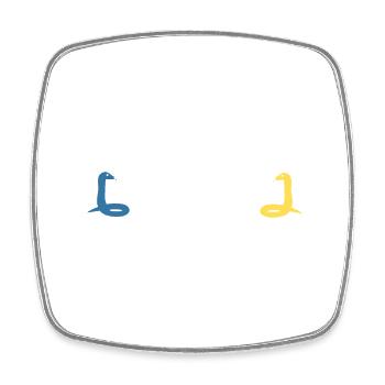 Python Entwickler Programmierer Coder Geschenkidee - Viereckiger Kühlschrankmagnet - Weiß - Vorne