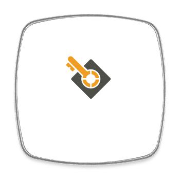 Key User - Viereckiger Kühlschrankmagnet - Weiß - Vorne