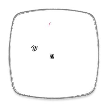 airplane - Square fridge magnet - white - Front