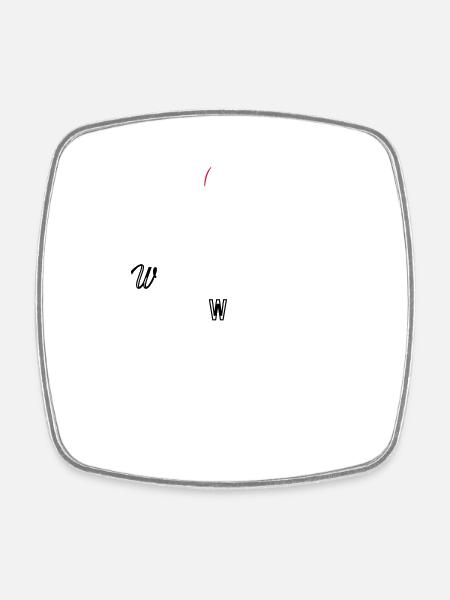 airplane - Square fridge magnet - white