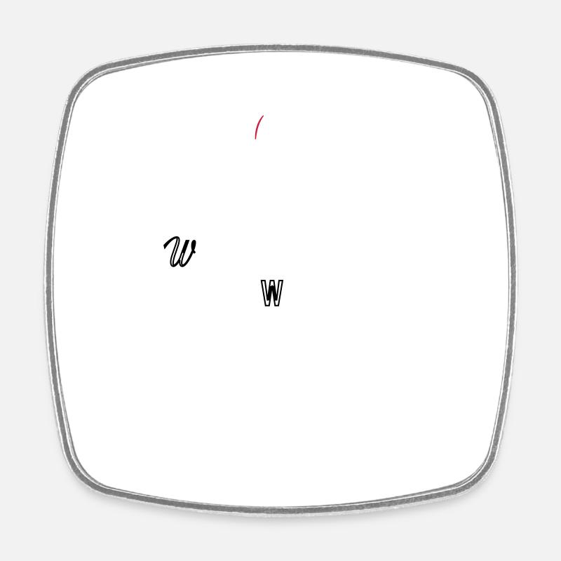 airplane - Square fridge magnet - white