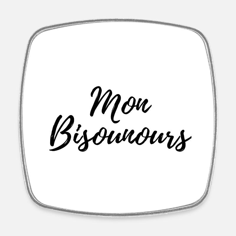 MON BIS OUNOURS - Magnet carré - blanc