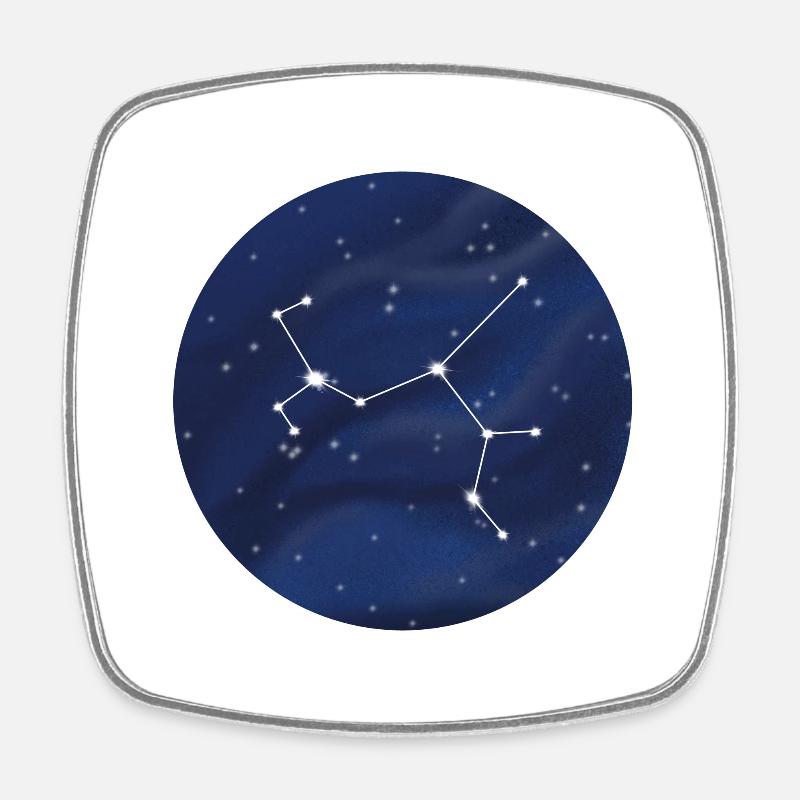 Constellation du zodiaque Sagittaire - Magnet carré - blanc