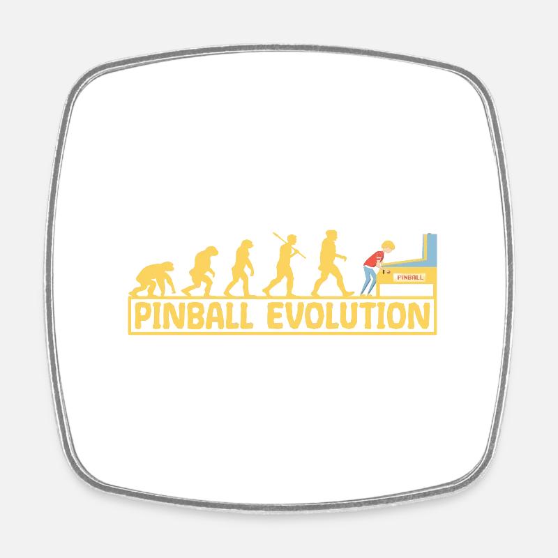 Flipper flipper évolution drôle - Magnet carré - blanc