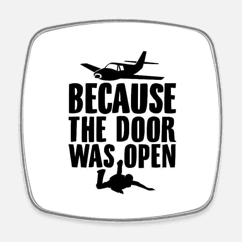 Skydive | Fallschirm Skydiving Skydiver Geschenke - Viereckiger Kühlschrankmagnet - Weiß