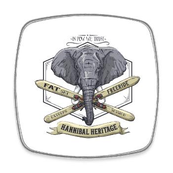 Hannibal Heritage - Magnet carré - blanc - Devant