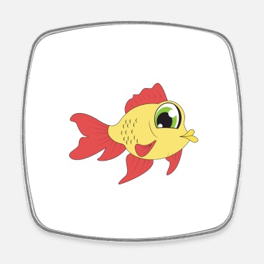 Sweet cute fish yellow red cartoon for kids' Sticker | Spreadshirt