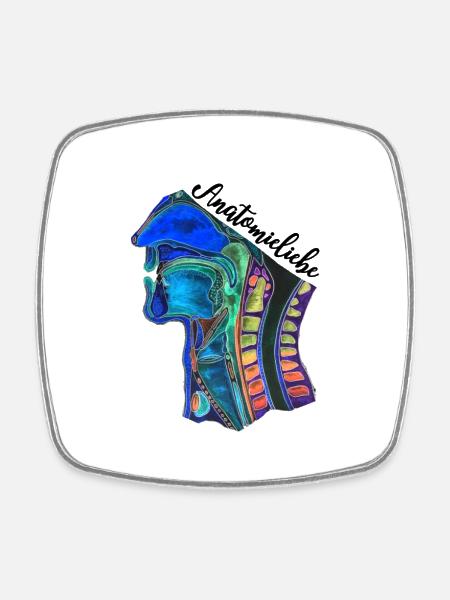 Anatomieliebe - Viereckiger Kühlschrankmagnet - Weiß