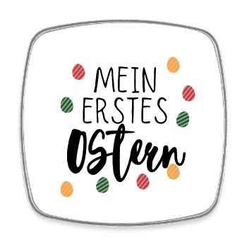 Mein erstes Ostern - Viereckiger Kühlschrankmagnet - Weiß - Vorne