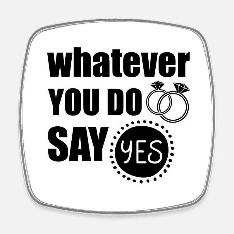 Proposal - Square fridge magnet - white