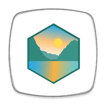 Fjord Norwegen Berg und See Geschenkidee - Viereckiger Kühlschrankmagnet - Weiß - Vorne