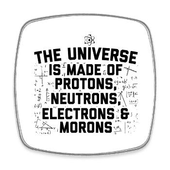 Physics Universe | Physicist Students Gift Idea - Square fridge magnet - white - Front