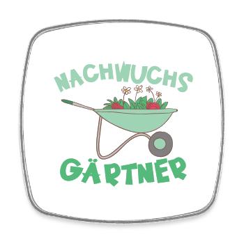Nachwucchs Gärtner für Jungs Jungen - Viereckiger Kühlschrankmagnet - Weiß - Vorne