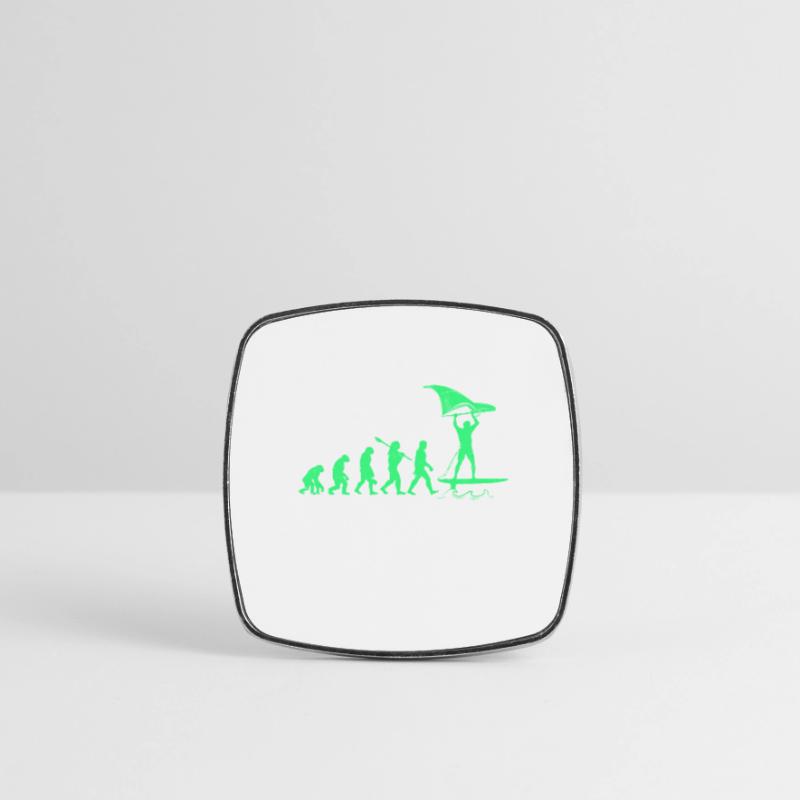 Wing Foil Evolution Monkey Human Foiler Development Square fridge magnet