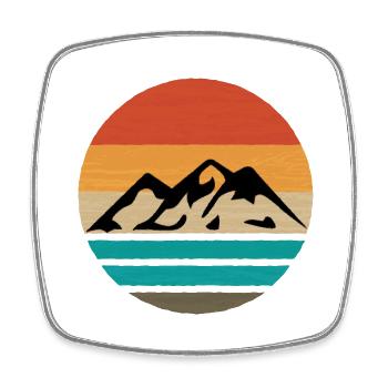 Mountaineering Mountains Mountain Hiking Hiking Mountains - Square fridge magnet - white - Front