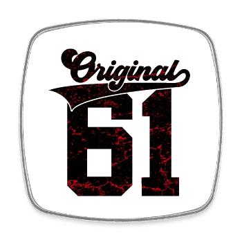 65E ANNIVERSAIRE ORIGINAL 61 - Magnet carré - blanc - Devant