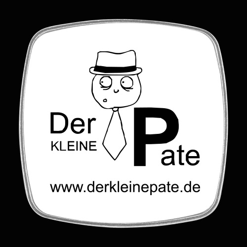 Der kleine Pate - Logo - Viereckiger Kühlschrankmagnet