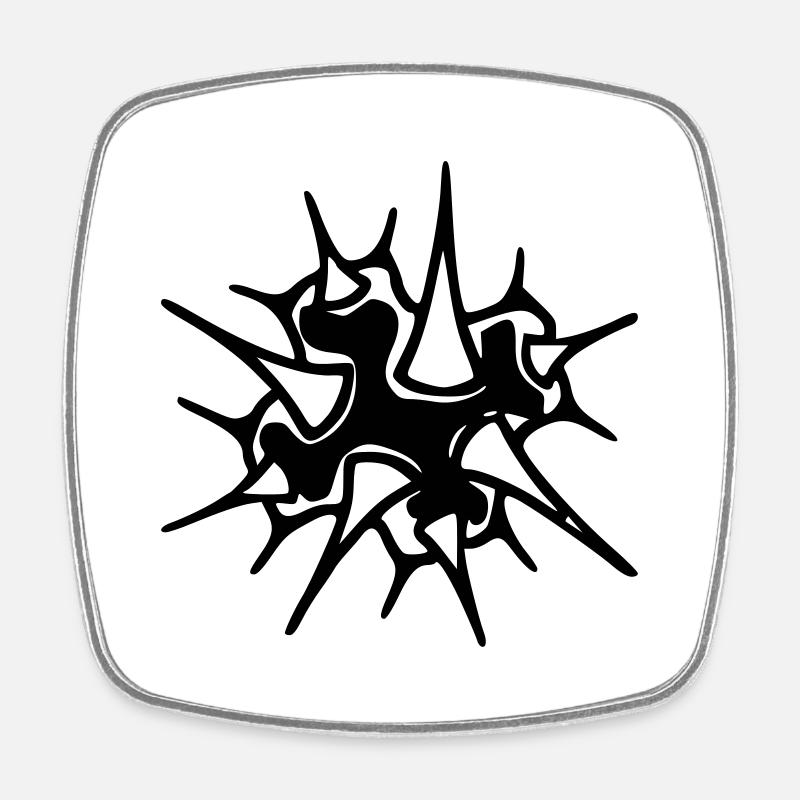Mutation - Viereckiger Kühlschrankmagnet - Weiß