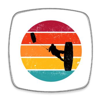 Kitesurfen Jungen Herren Kiten Kite Surf - Viereckiger Kühlschrankmagnet - Weiß - Vorne