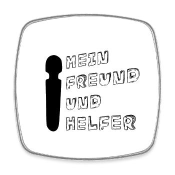 Toy - Viereckiger Kühlschrankmagnet - Weiß - Vorne