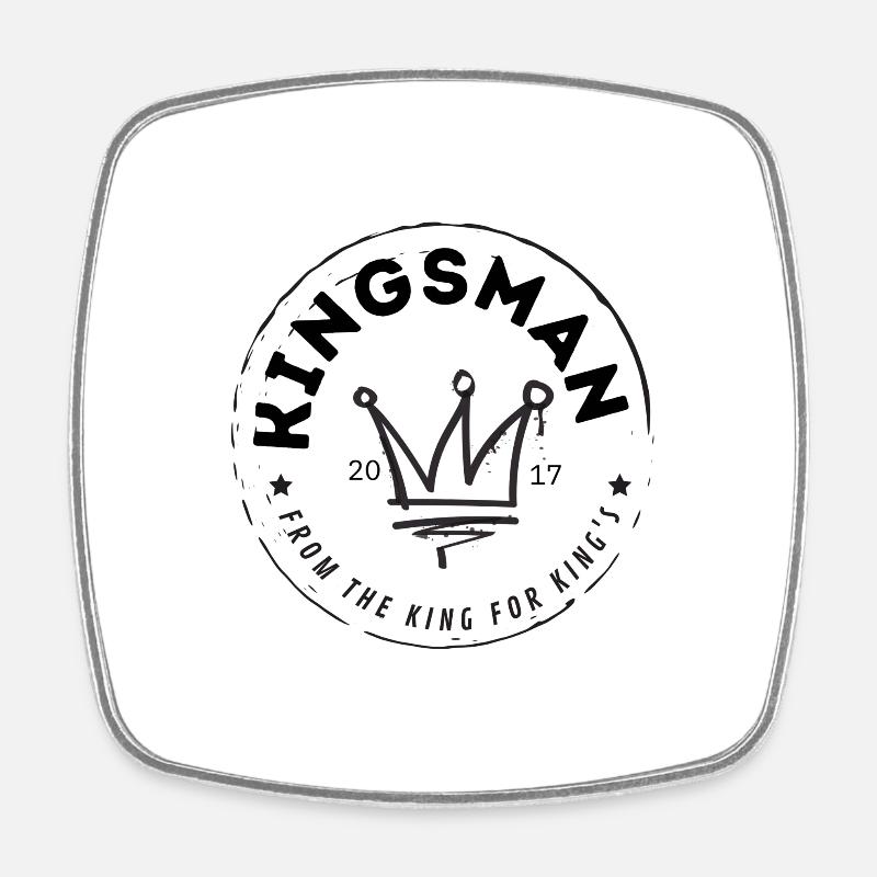 Marque Kingsman - Magnet carré - blanc