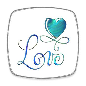 Valentine's Day Valentine's Day - Square fridge magnet - white - Front