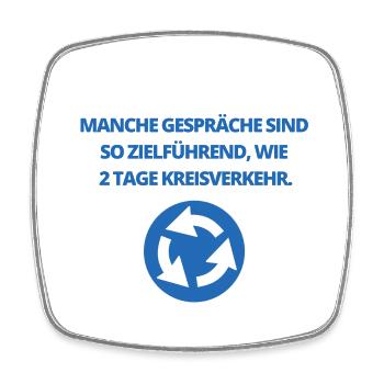 MANCHE GESPRÄCHE SIND SO ZIELFÜHREND - Viereckiger Kühlschrankmagnet - Weiß - Vorne