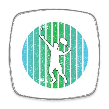 Tennis Tennis ball Tennis lovers Tennis players - Square fridge magnet - white - Front