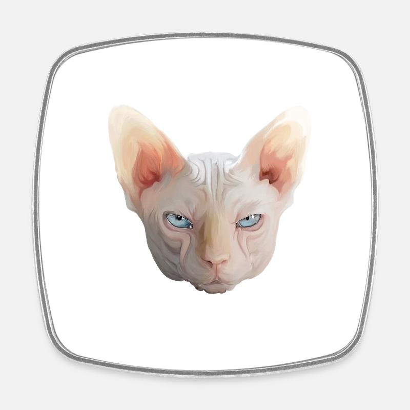 SPHYNX - Magnet carré - blanc