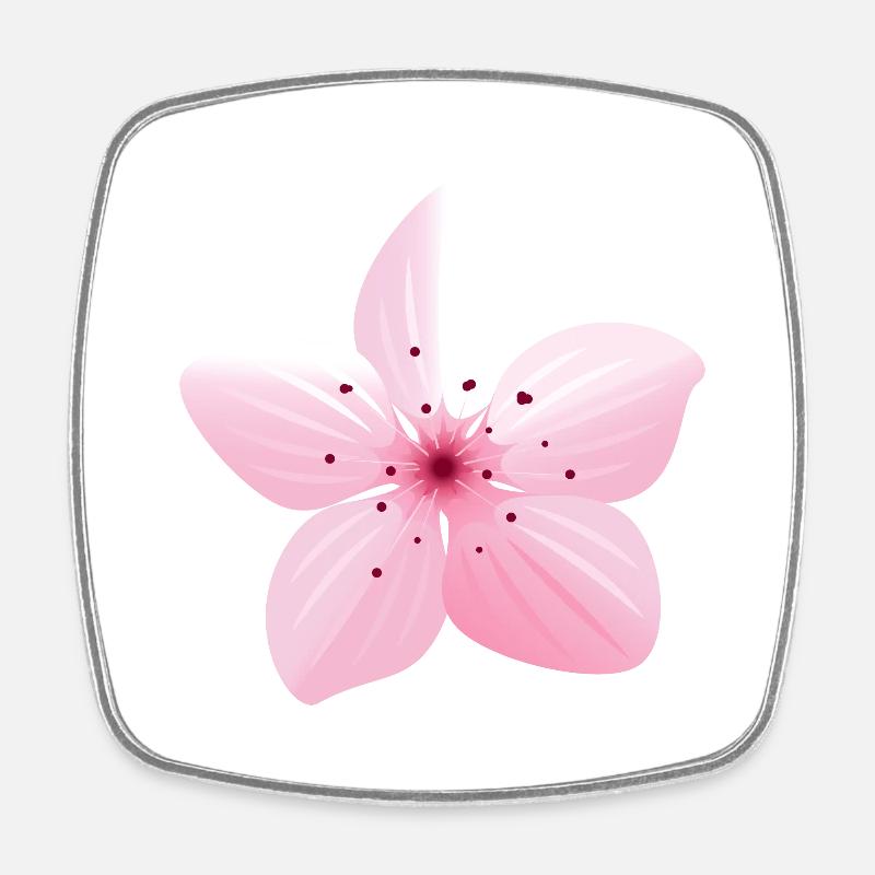 Fleur Sakura Japon printemps - Magnet carré - blanc