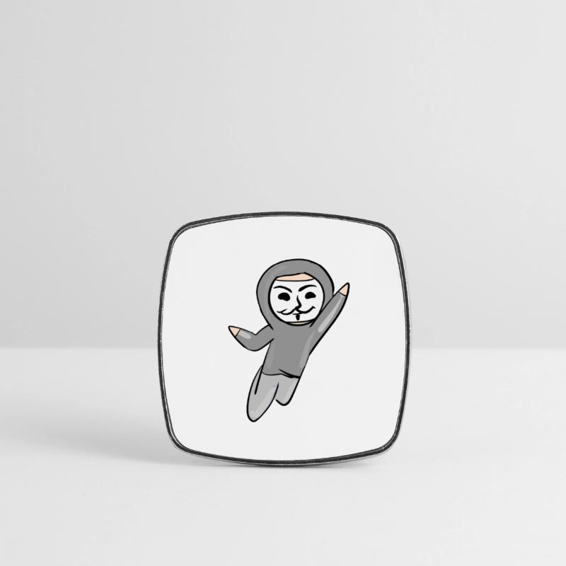 anonymous anonymous hacker mask hack programmer Square fridge magnet