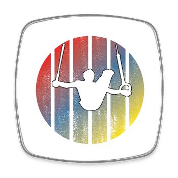 Gymnastics Floor Gymnastics Turner Gymnastics Gymnastics Gymnastics Club - Square fridge magnet - white - Front