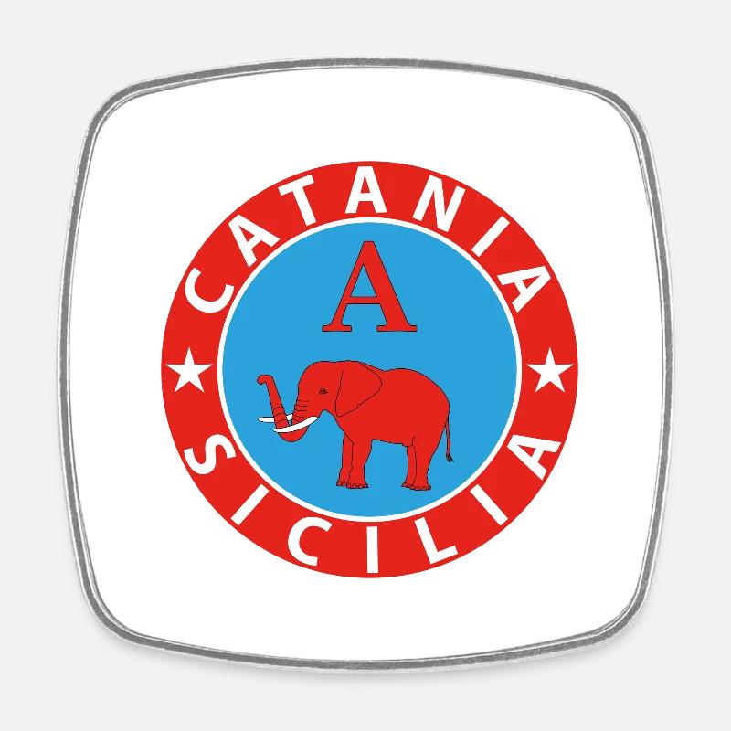 Catania - Viereckiger Kühlschrankmagnet - Weiß