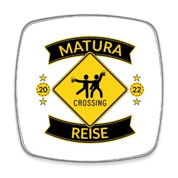 Maturareise 2022 Matura Geschenk Maturant - Viereckiger Kühlschrankmagnet - Weiß - Vorne