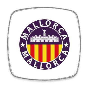 Mallorca - Viereckiger Kühlschrankmagnet - Weiß - Vorne