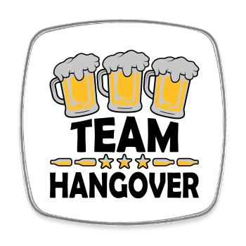 Team Hangover Alcohol - Square fridge magnet - white - Front