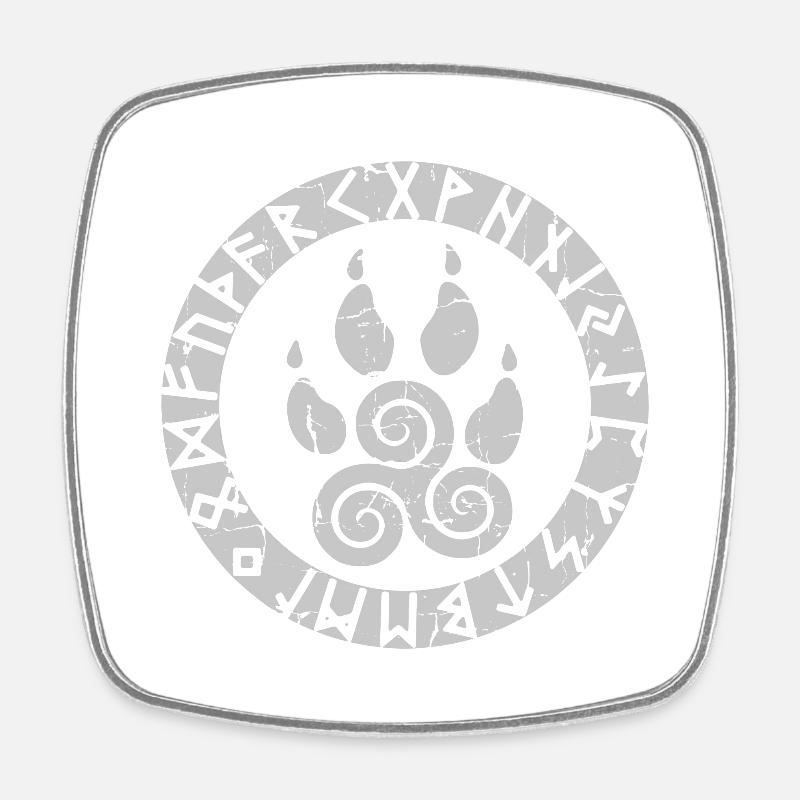 Symbole viking - Magnet carré - blanc