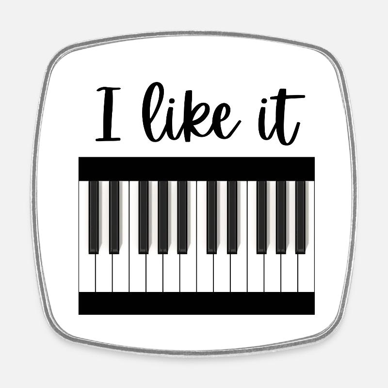I like it - Magnet carré - blanc