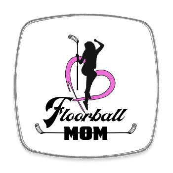 floorball floorball-maman unihockey-maman - Magnet carré - blanc - Devant