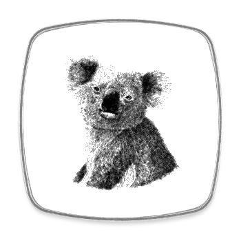 Koala Australia - Square fridge magnet - white - Front