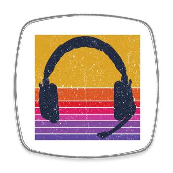 Gambling Listen Gaming Gamer Gift Gambler - Square fridge magnet - white - Front