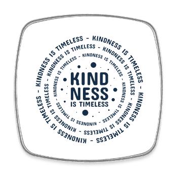 Kindness Statement Role Model Gift - Square fridge magnet - white - Front