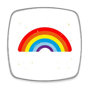 Whoops je suis toujours gay - Magnet carré - blanc - Devant