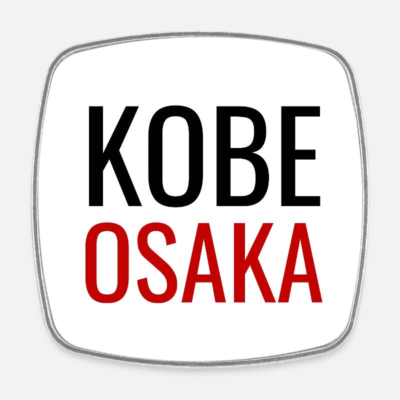 Kobe Osaka Design Japon - Magnet carré - blanc