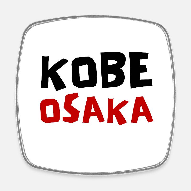 Kobe Osaka Design Japan - Square fridge magnet - white
